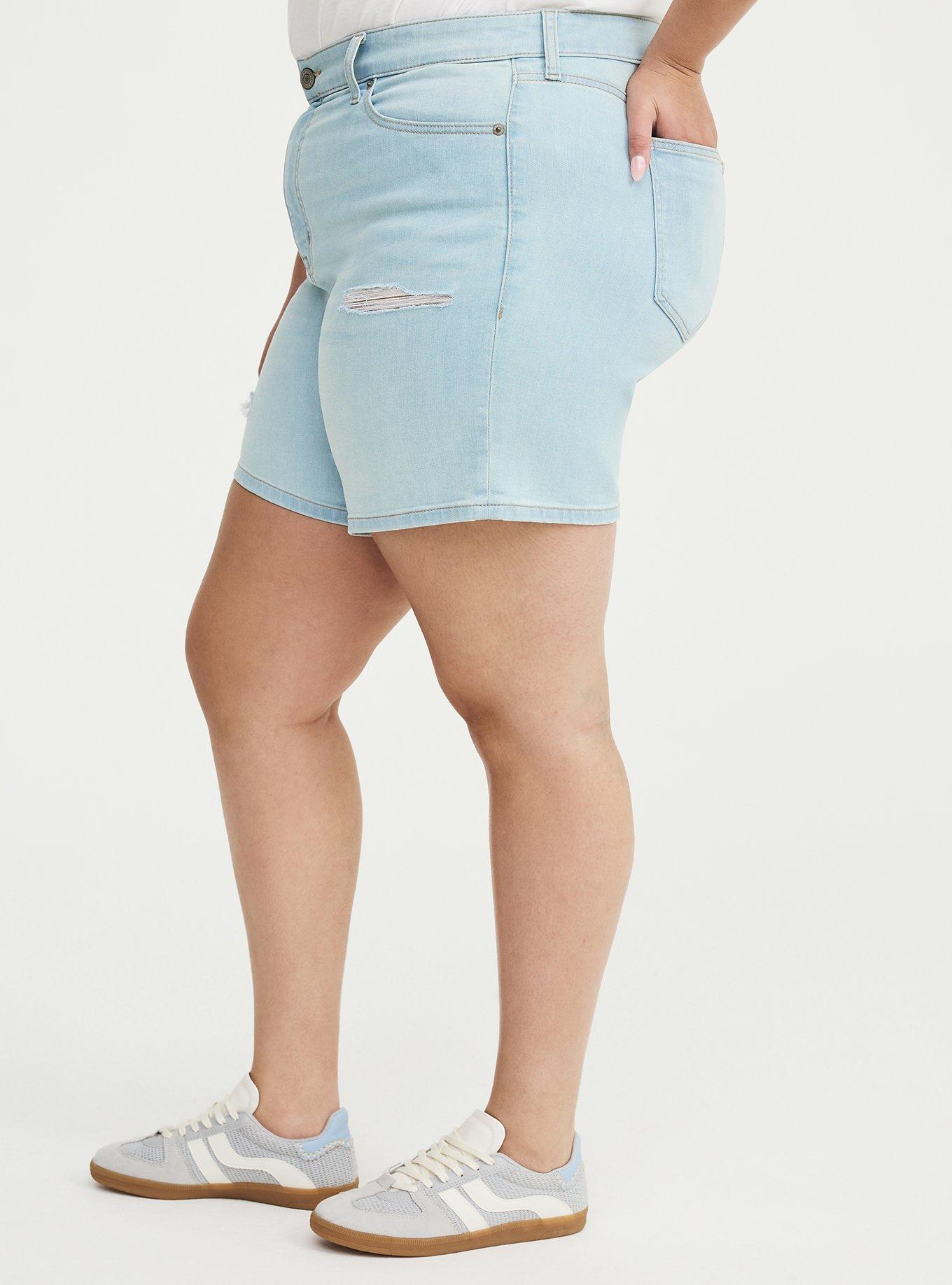 7'' Perfect High-Rise Denim Short, BLUE 21, alternate