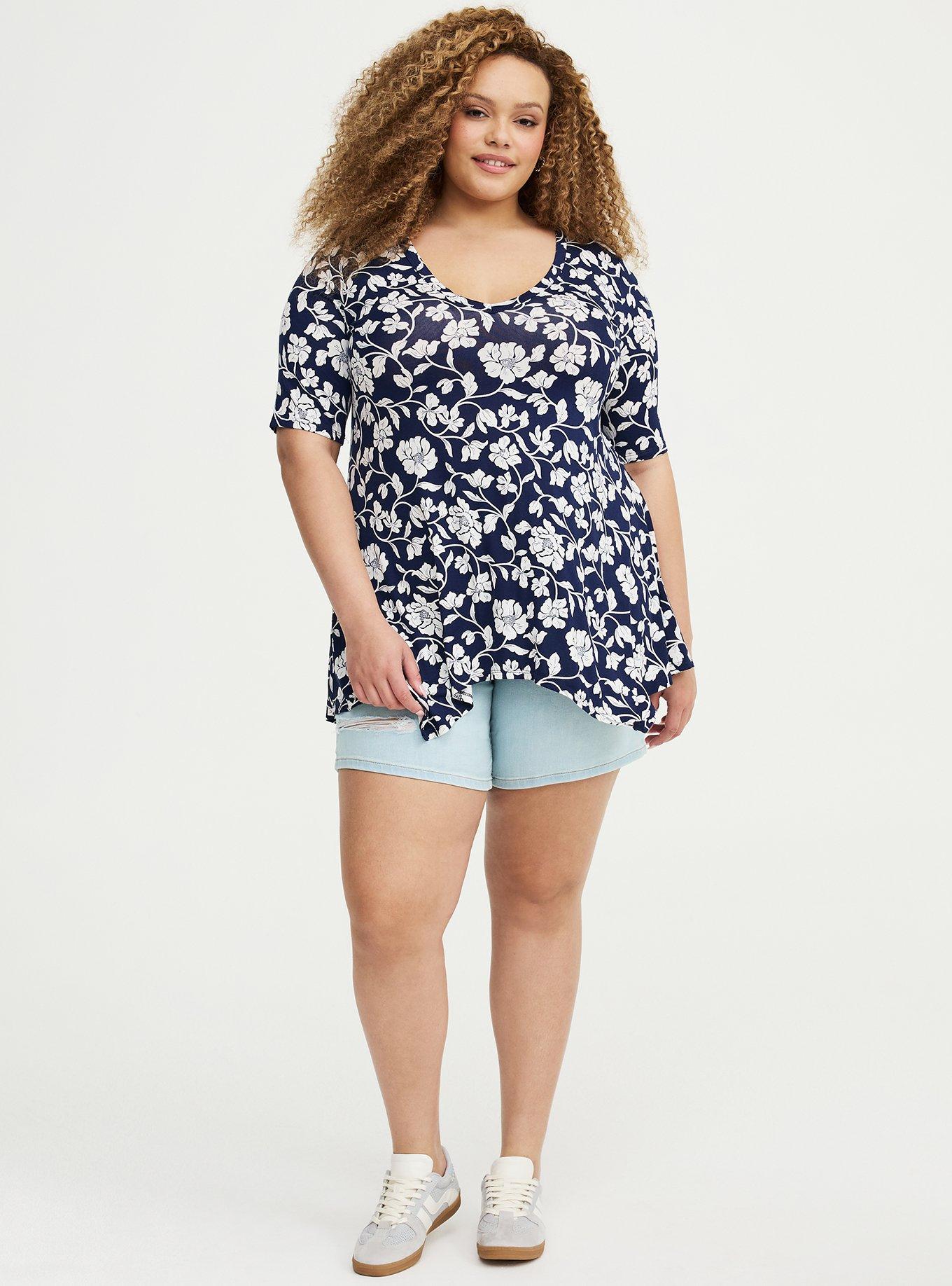 7'' Perfect High-Rise Denim Short, BLUE 21, alternate