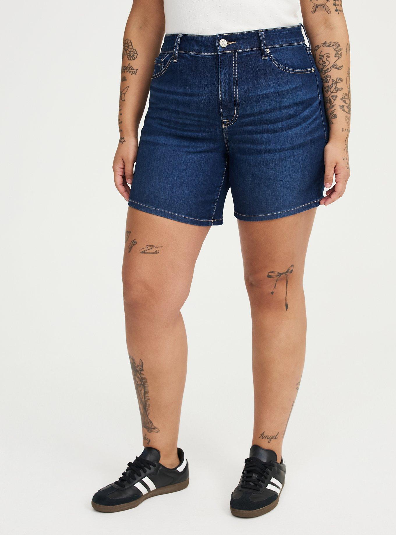 7'' Perfect High-Rise Denim Short, BLUE 31, alternate