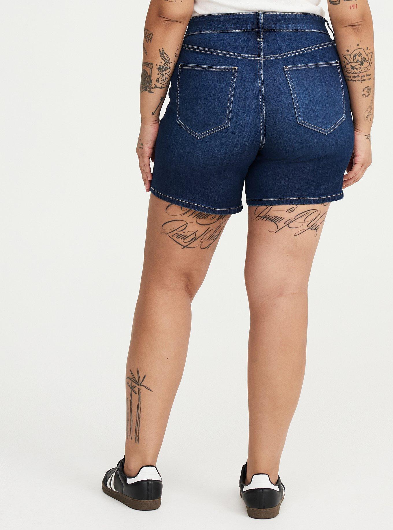 7'' Perfect High-Rise Denim Short, BLUE 31, alternate