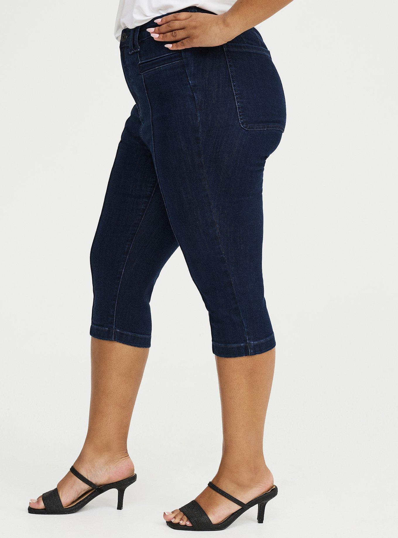 High-Rise Skinny Capri Jean, RINSE, alternate