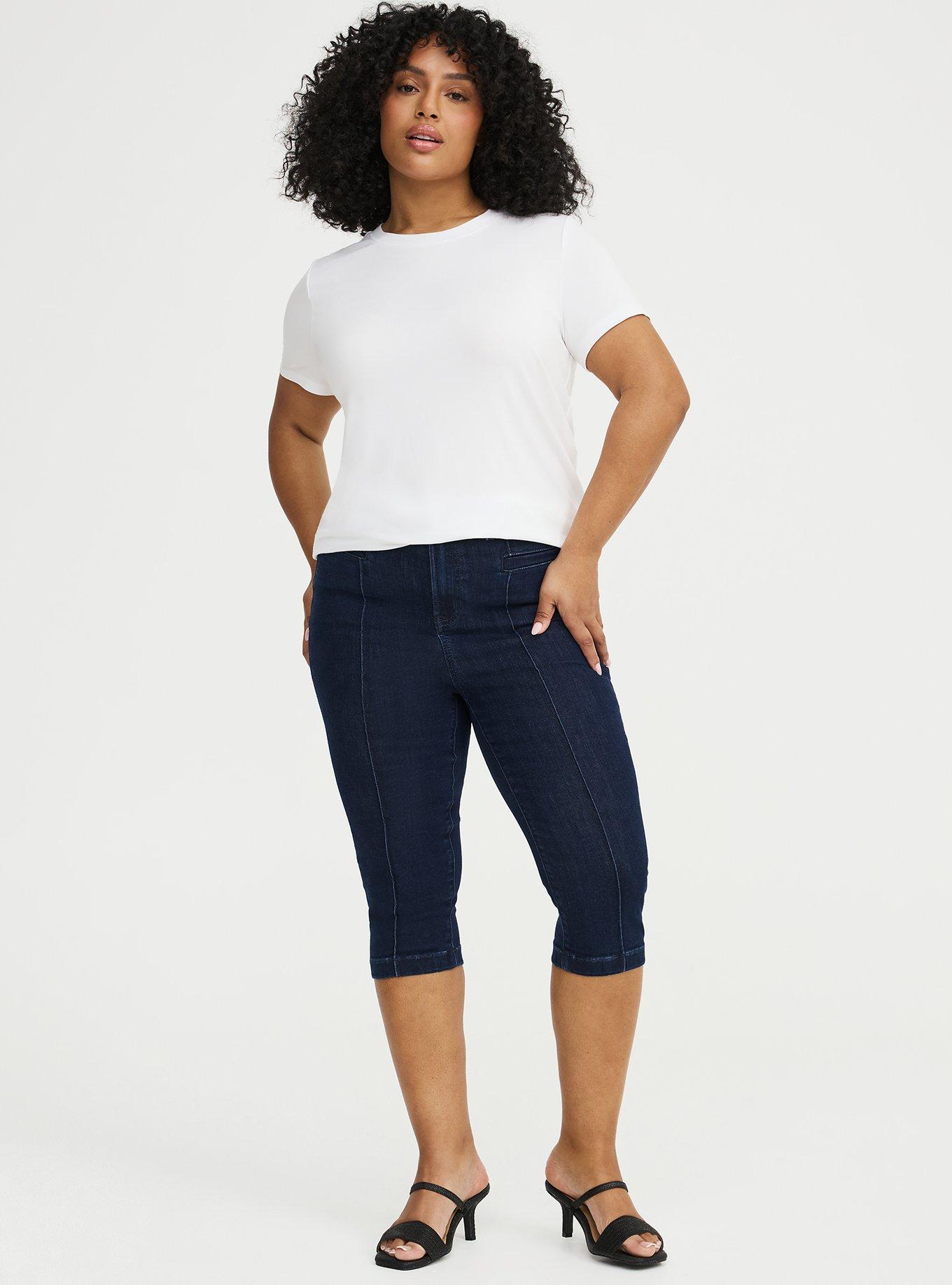 High-Rise Skinny Capri Jean, RINSE, hi-res