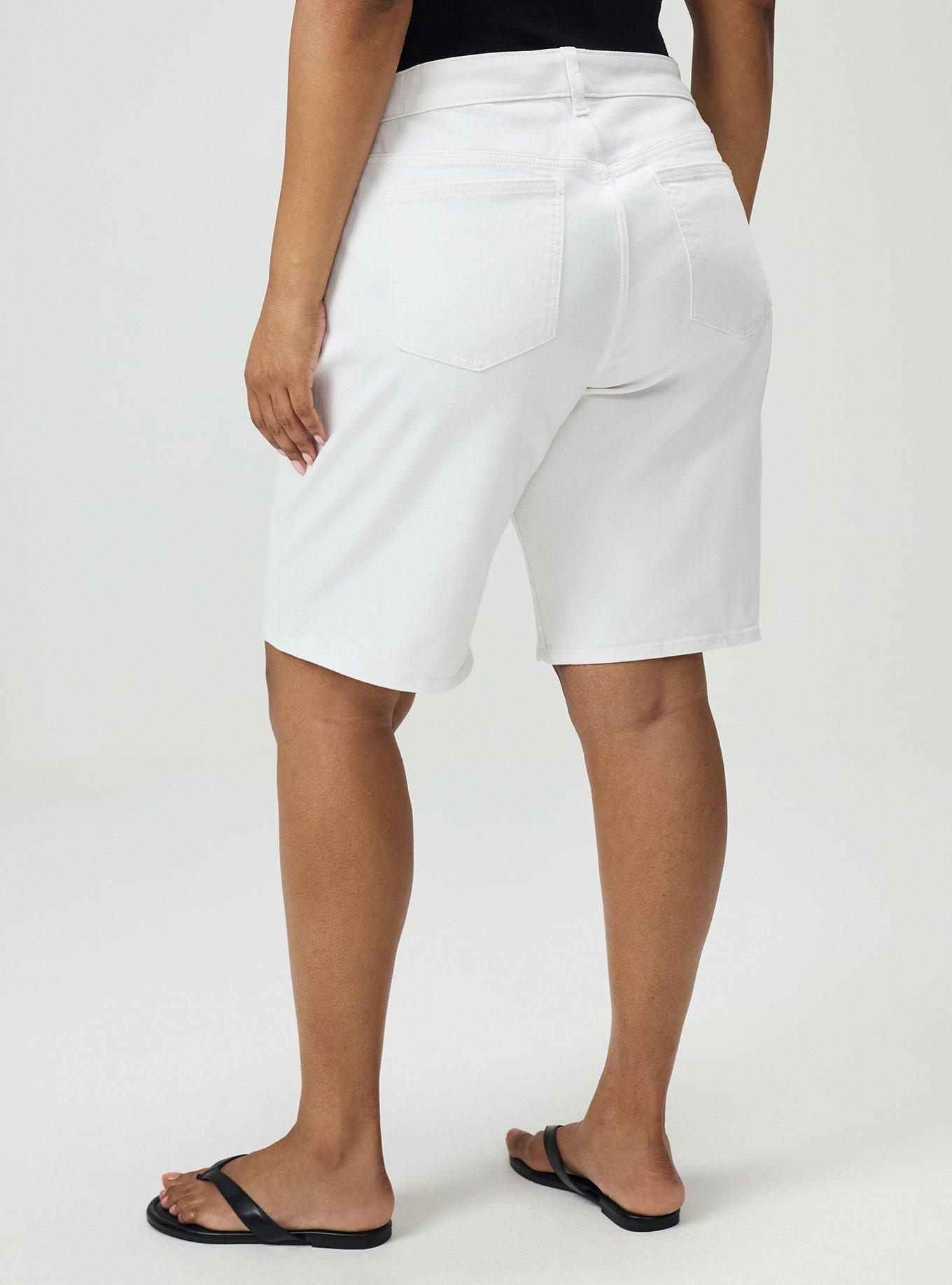 11.5'' Baggy Bermuda Denim Short, WHITE, alternate