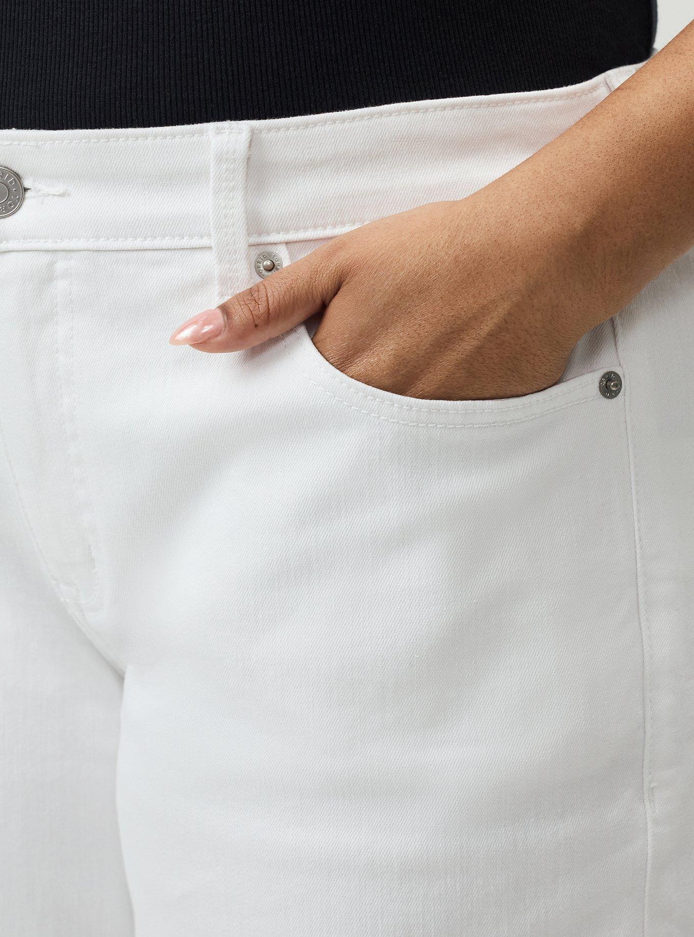 11.5'' Baggy Bermuda Denim Short, WHITE, alternate