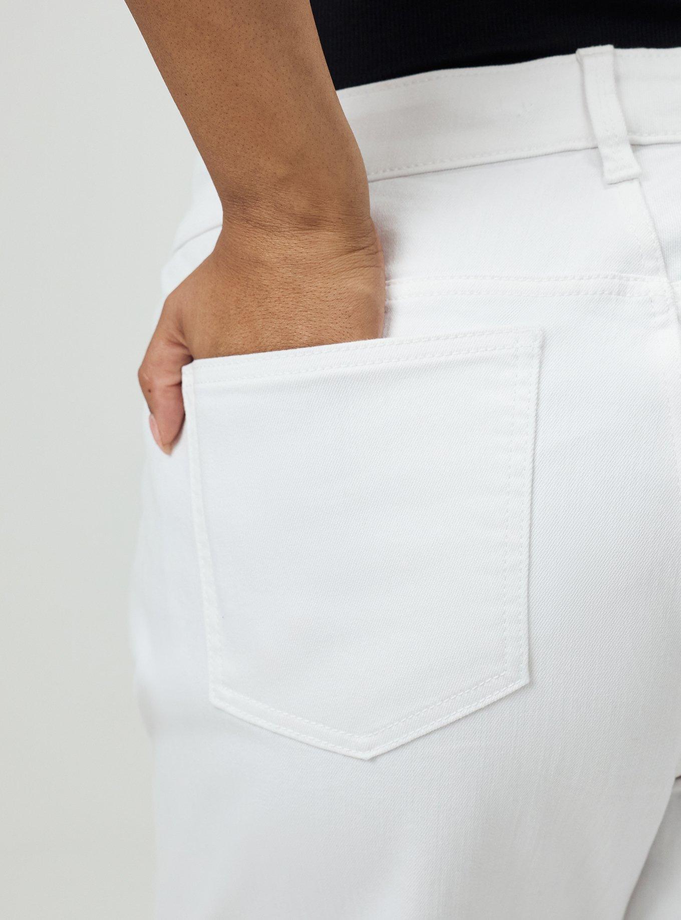 11.5'' Baggy Bermuda Denim Short, WHITE, alternate