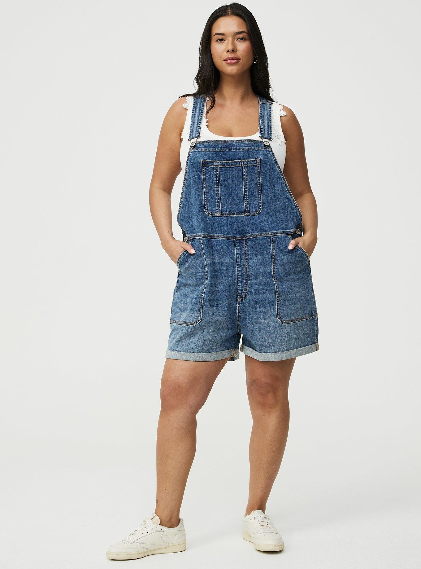 3'' Relaxed Denim Shortall, LOOSE CANNON, alternate