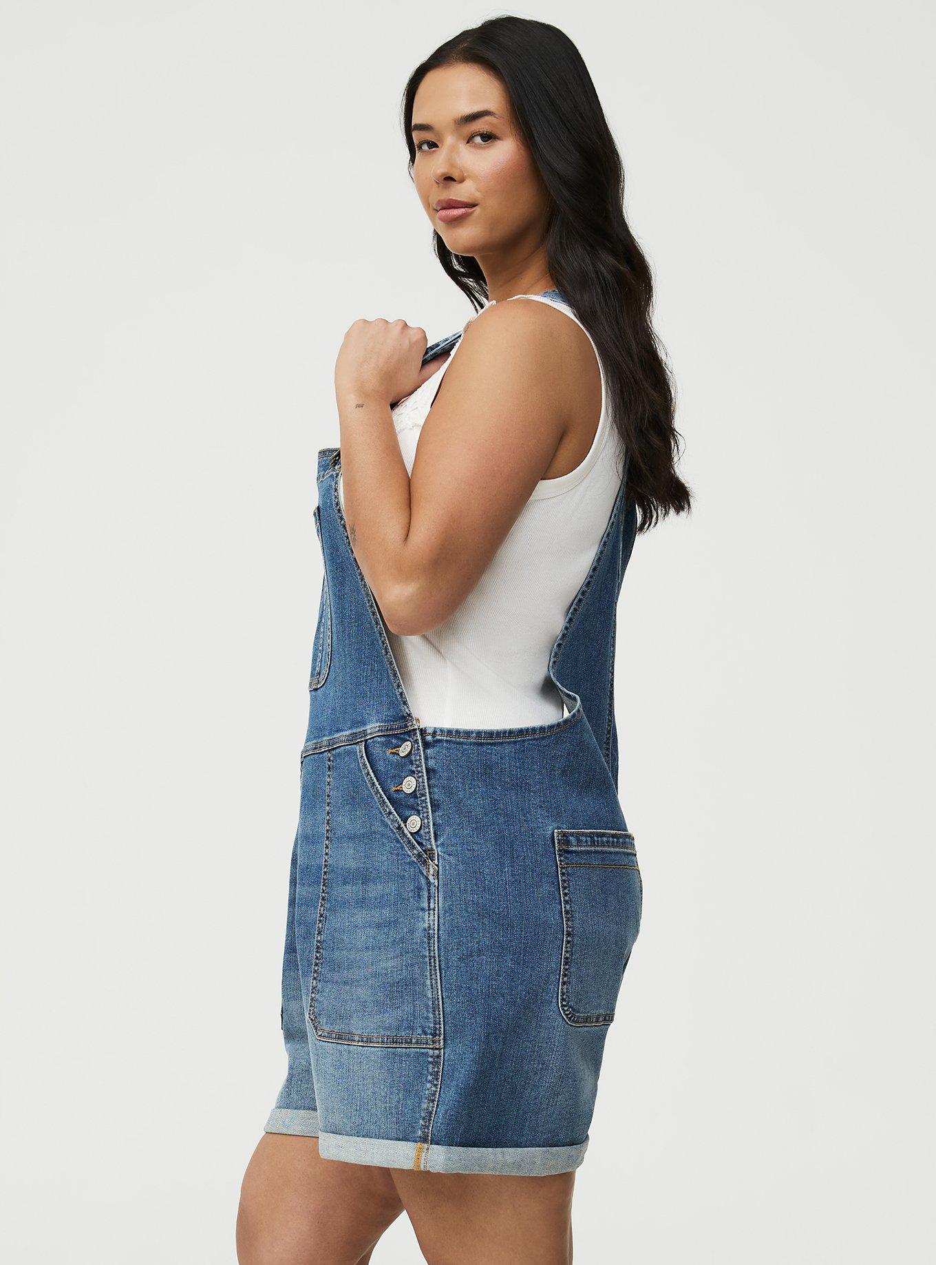 3'' Relaxed Denim Shortall, LOOSE CANNON, alternate