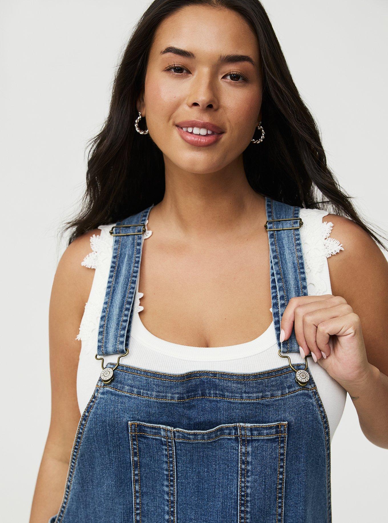 3'' Relaxed Denim Shortall, LOOSE CANNON, alternate