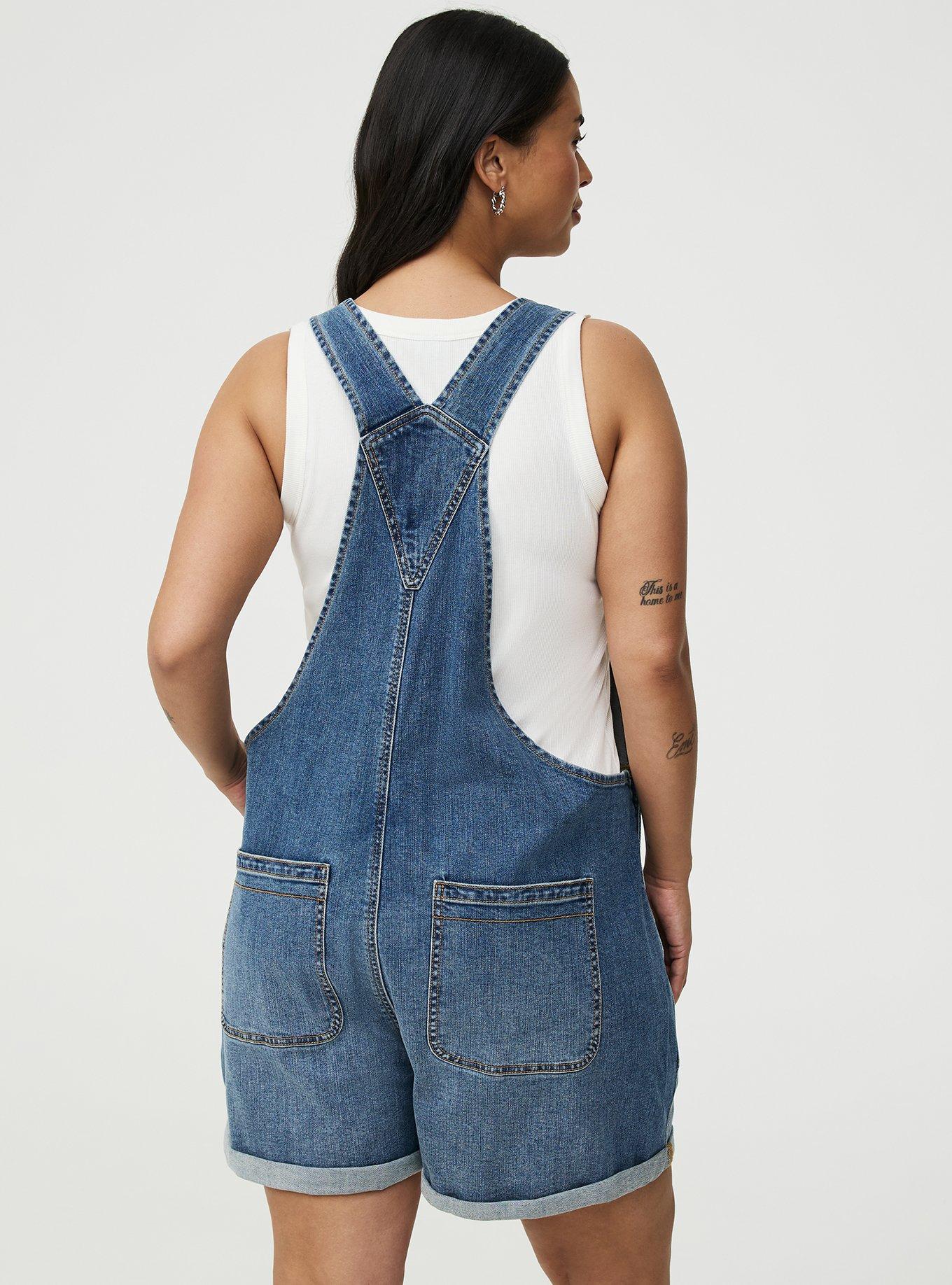 3'' Relaxed Denim Shortall, LOOSE CANNON, alternate