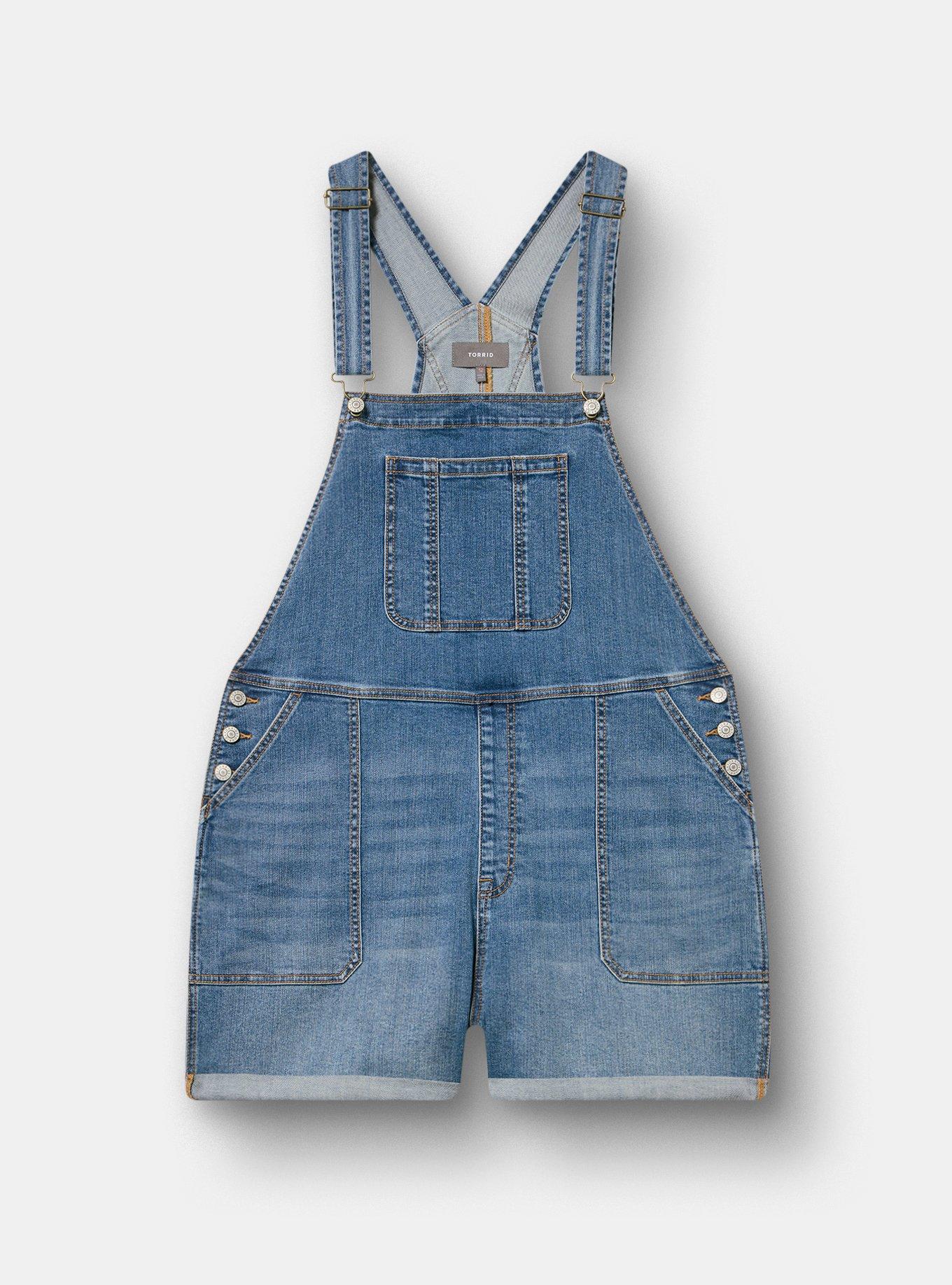 3'' Relaxed Denim Shortall, LOOSE CANNON, hi-res
