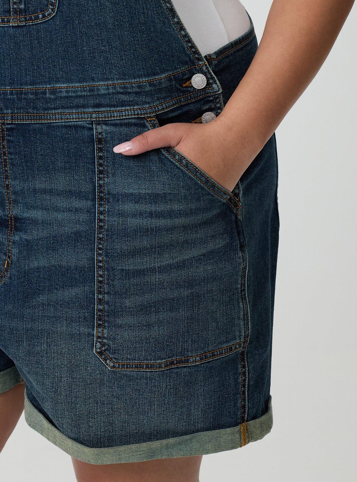 3'' Relaxed Denim Shortall, LOVE LETTER, alternate