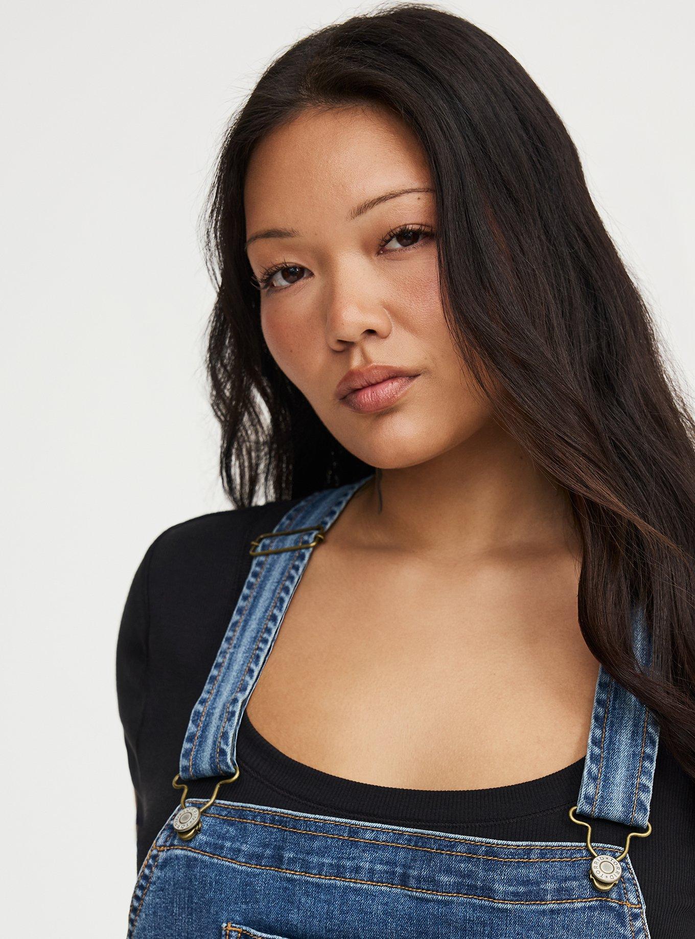 3'' Relaxed Denim Shortall, SHORE BREAK, alternate