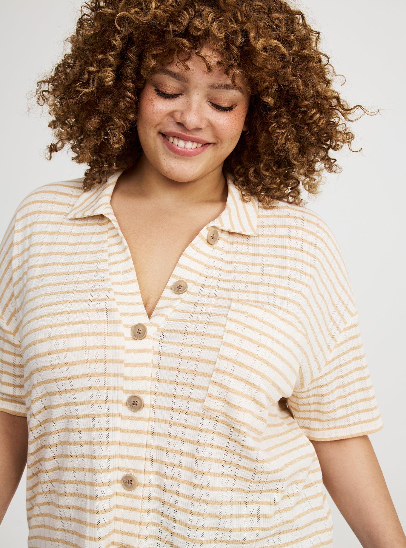 Collared Crop Top