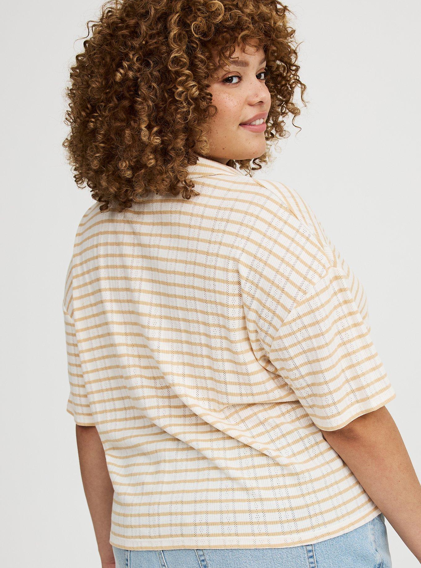 Collared Crop Top