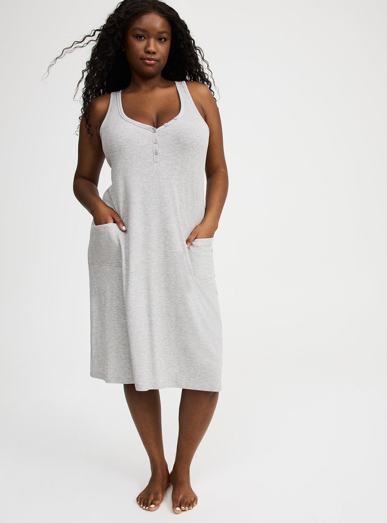 Ribbed Midi Lounge Dress