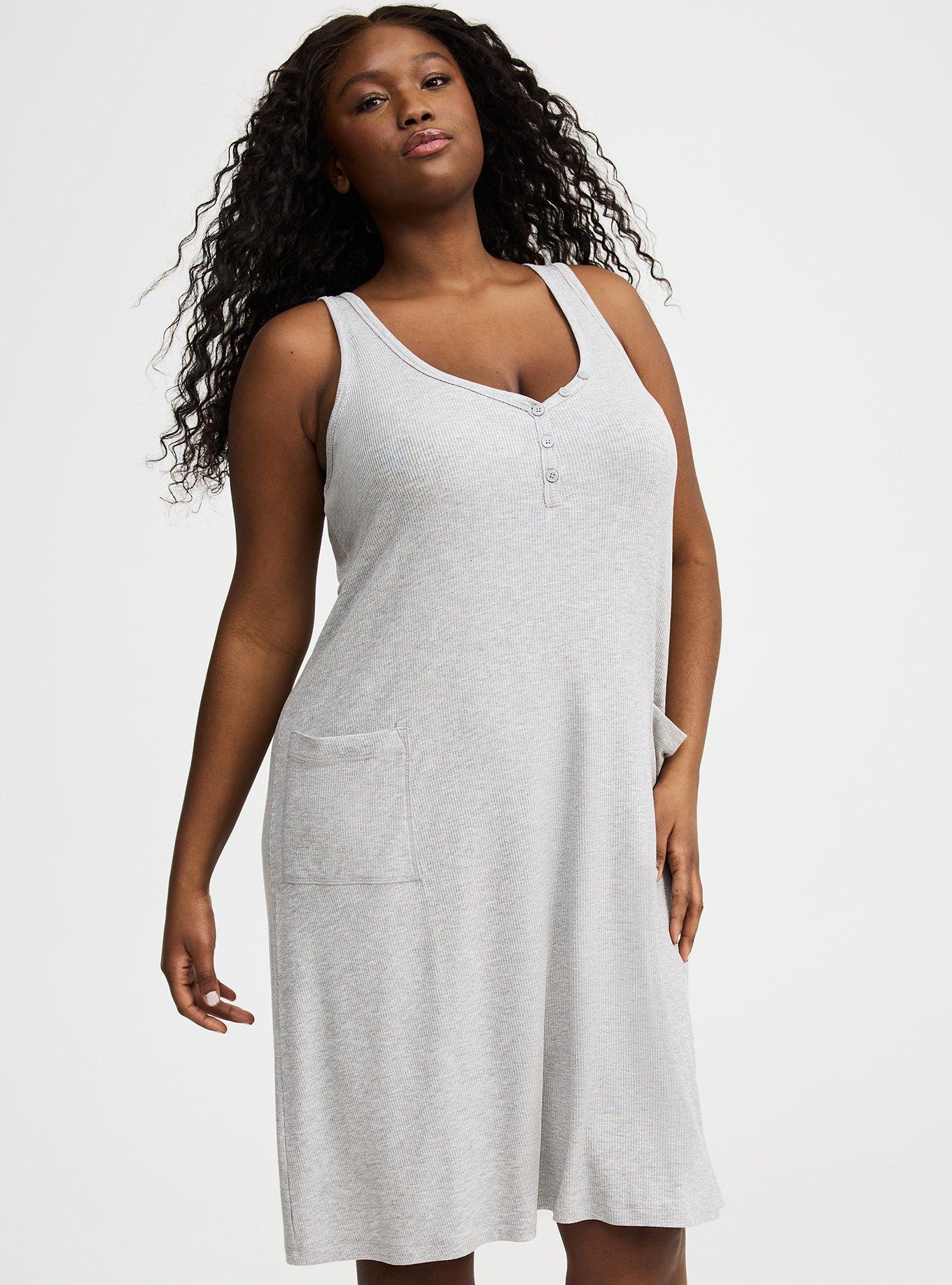 Ribbed Midi Lounge Dress