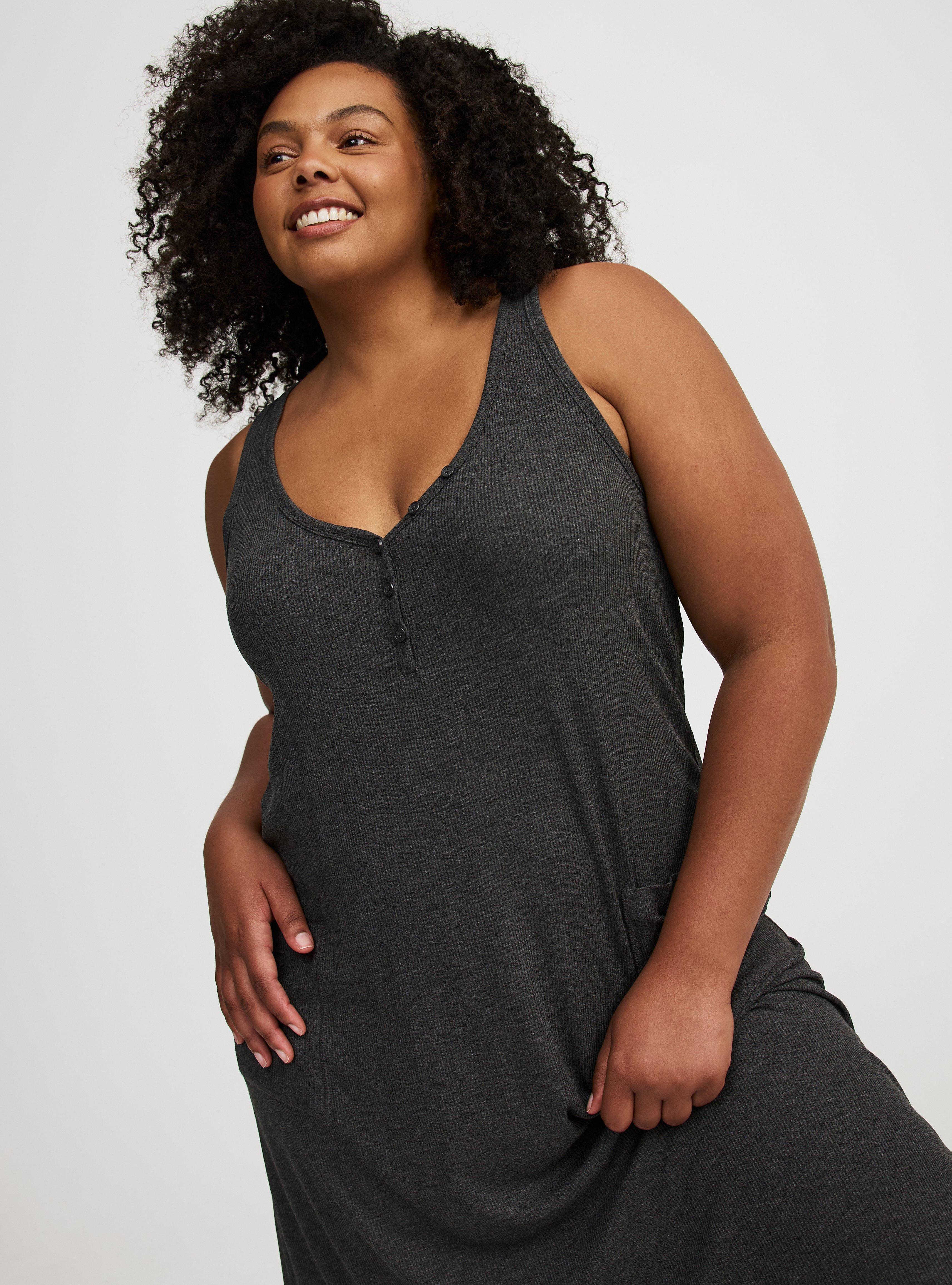 Ribbed Midi Lounge Dress