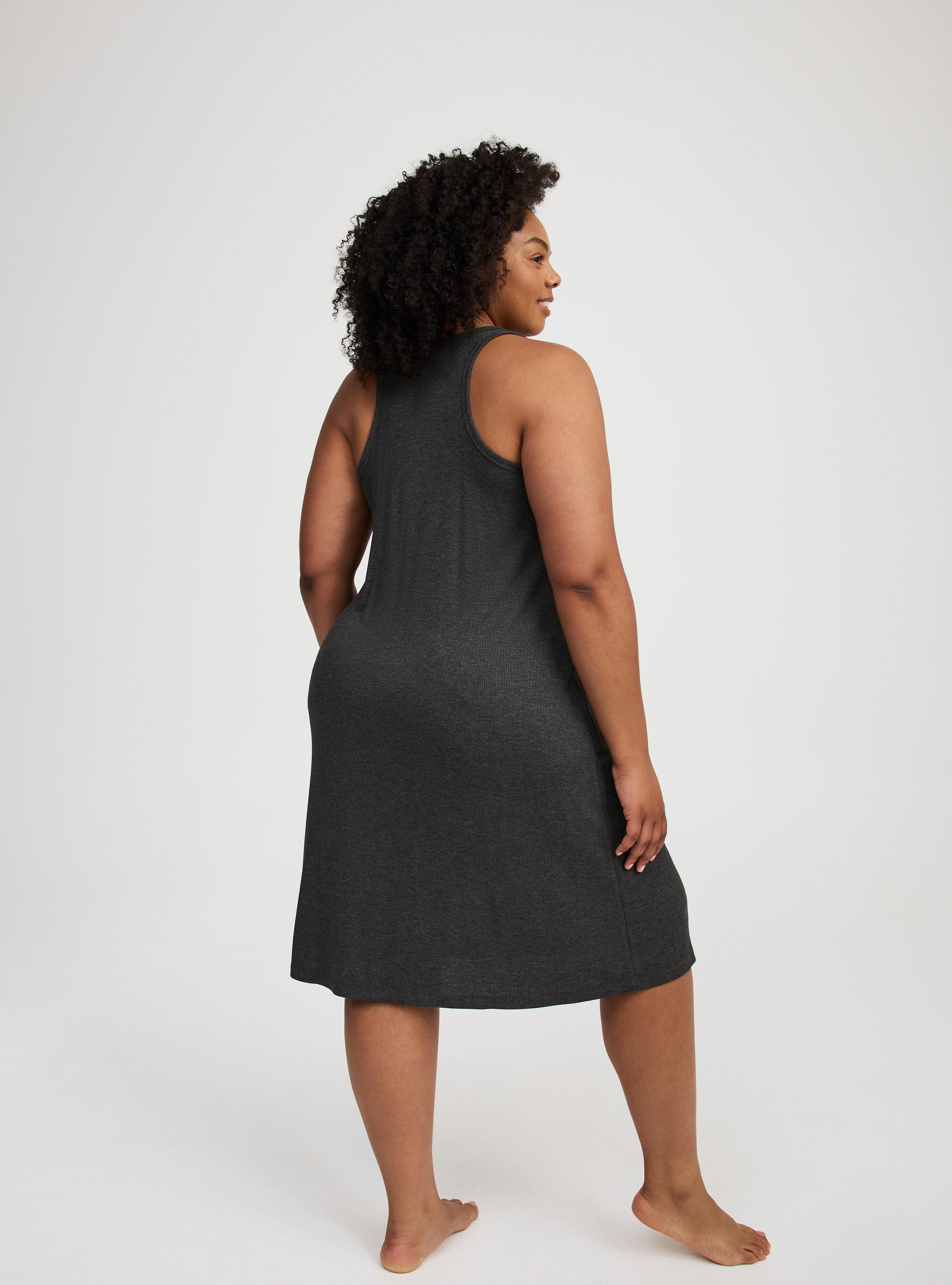 Ribbed Midi Lounge Dress