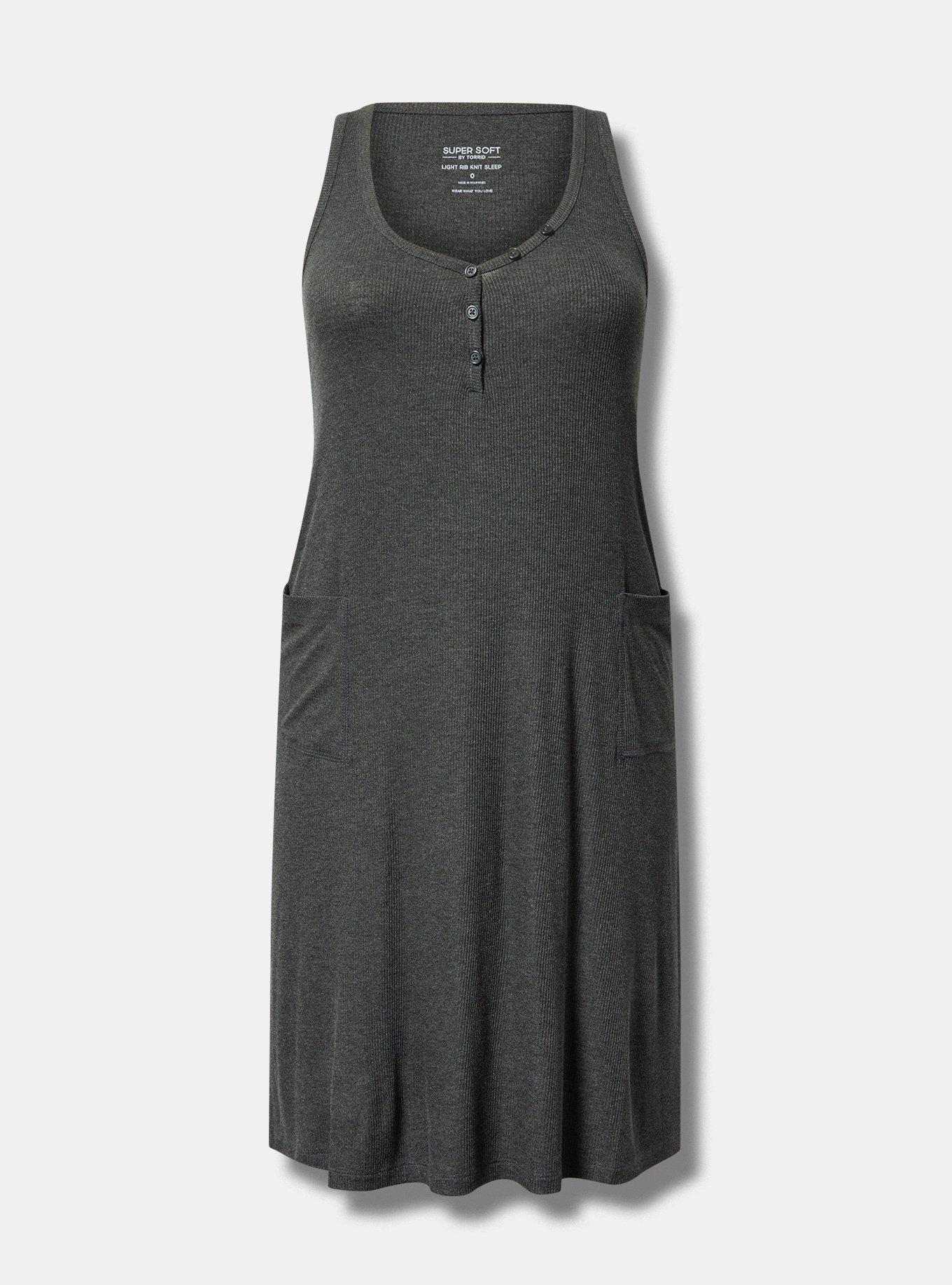 Ribbed Midi Lounge Dress