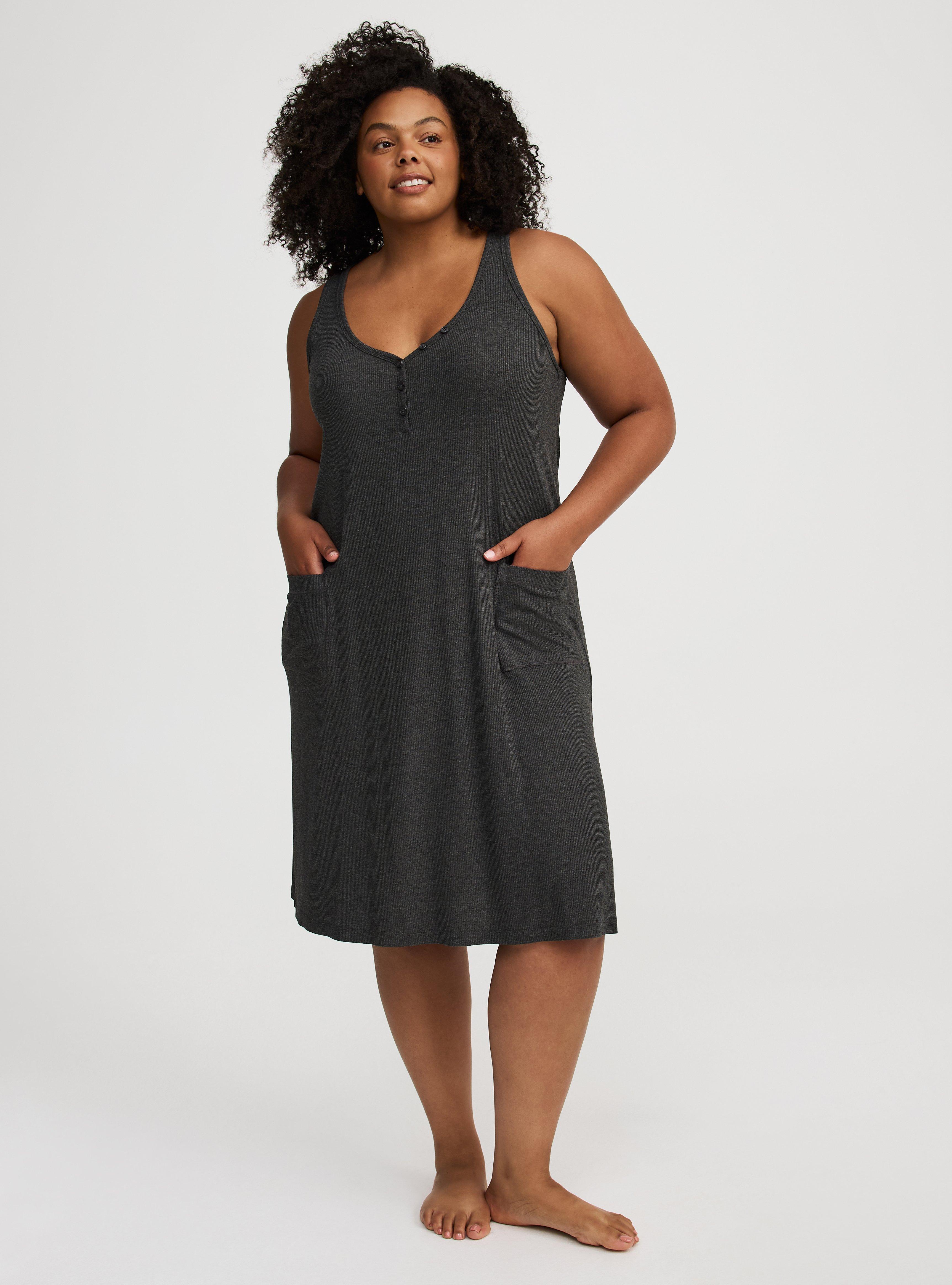 Ribbed Midi Lounge Dress