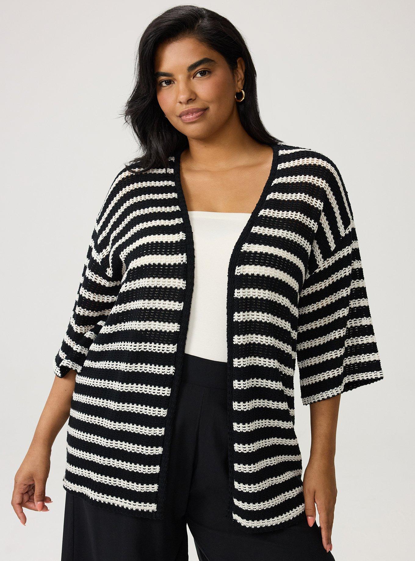Plus Size - Hacci Open Front Cardigan - Torrid