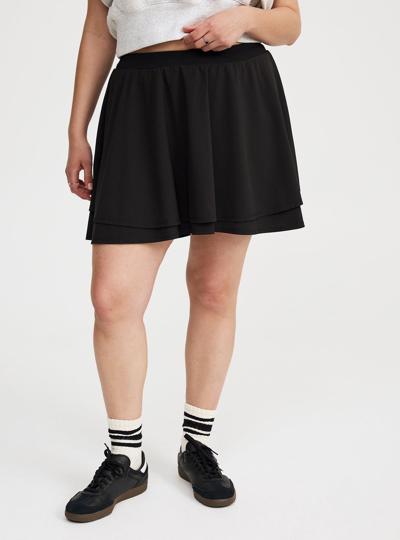 Stretch Woven Skirt With Bike Short