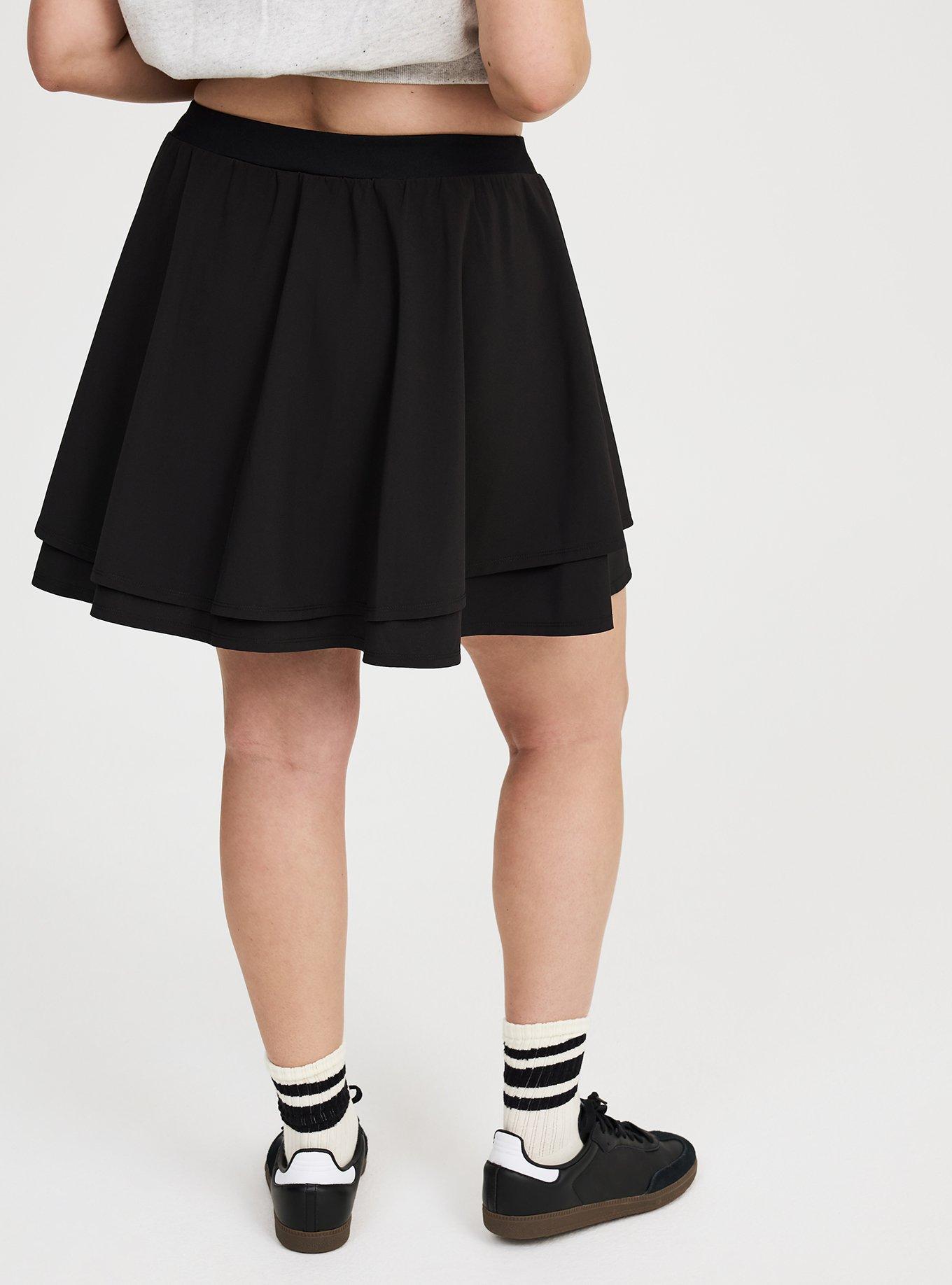Stretch Woven Skirt With Bike Short