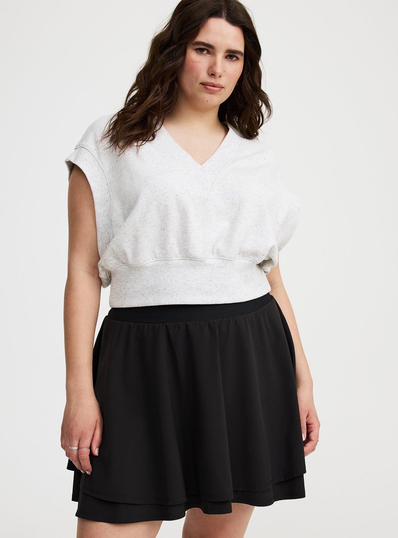 Stretch Woven Skirt With Bike Short