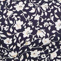 Poplin Peplum Tie Strap Top, VINES DITSY FLORAL PEACOAT, swatch