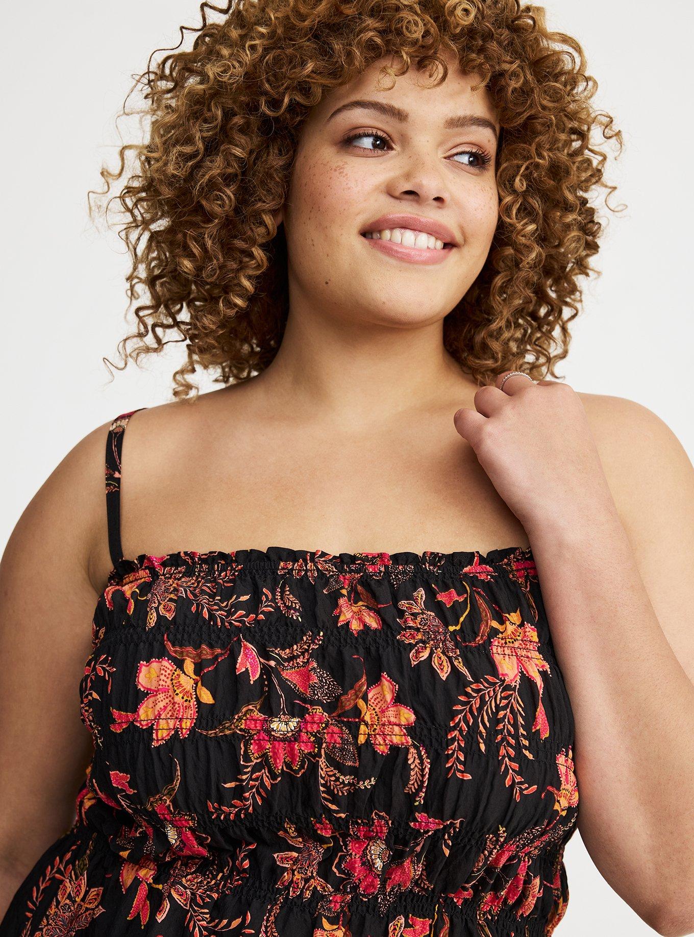 Smocked Peplum Tank Top