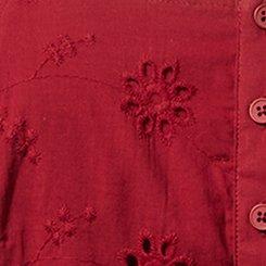 Cotton Eyelet Cami, RHUBARB, swatch