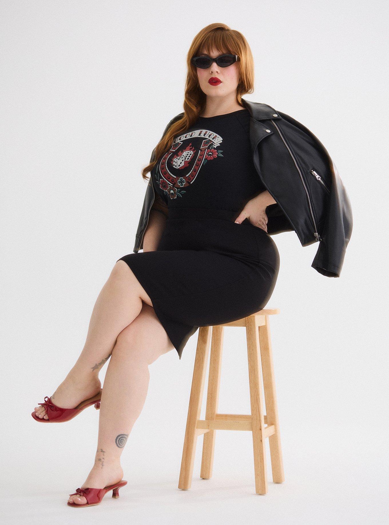 Retro Chic Pencil Skirt