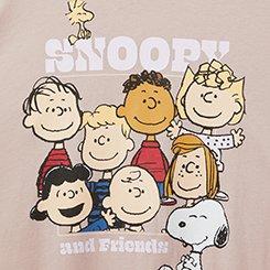 Plus Size Snoopy & Friends Relaxed Cotton Crew Tee, DUSKY ROSE, swatch