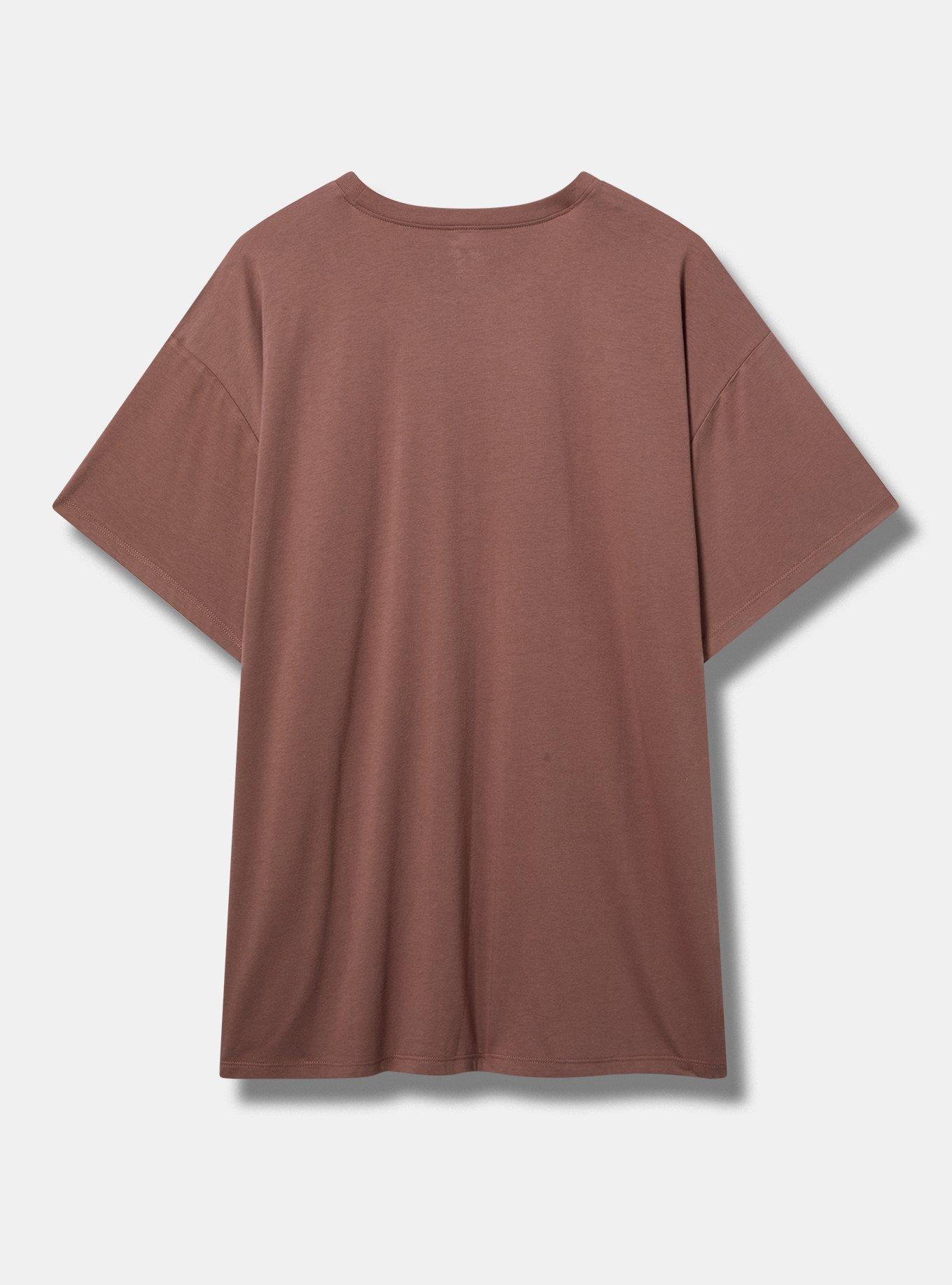 Journey Oversized Cotton Crew Tunic Tee