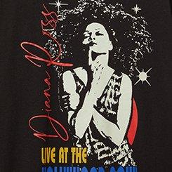 Plus Size Diana Ross Classic Cotton Crew Tee, DEEP BLACK, swatch