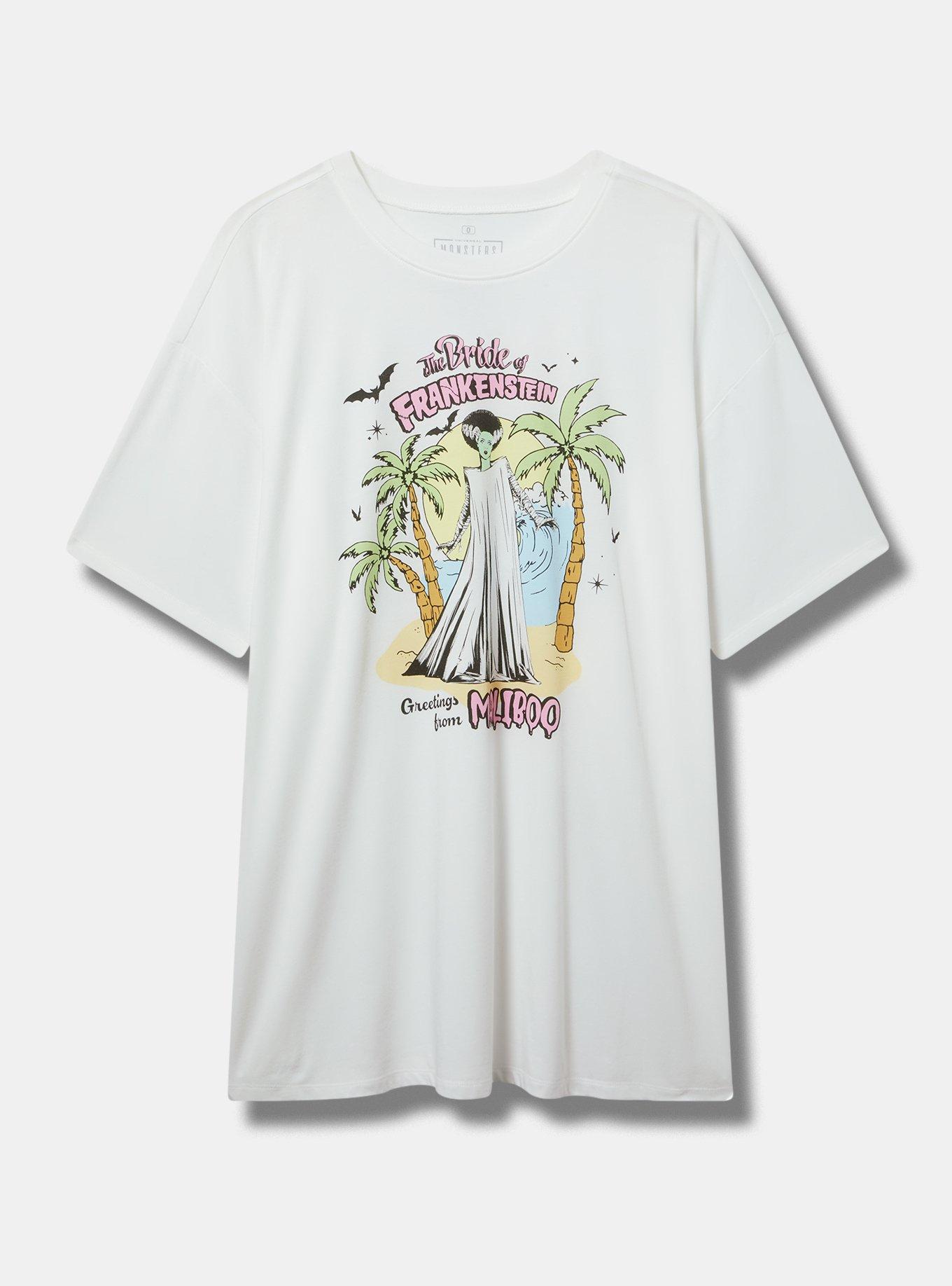 Bride of Frankenstein Oversized Cotton Tunic Tee