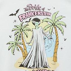 Bride of Frankenstein Oversized Cotton Tunic Tee, BLANC DE BLANC, swatch
