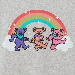 Grateful Dead Rainbow Classic Cotton Crew Tee, HEATHER GRAY, swatch