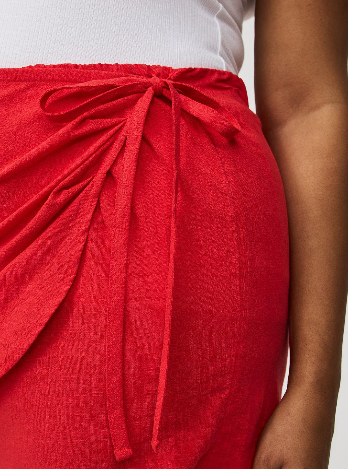 Beach Linen Side-Tie Skort