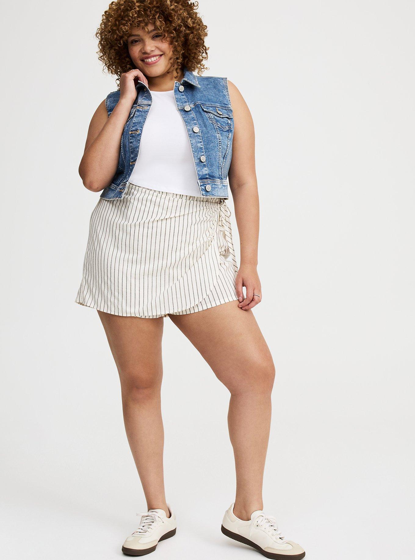 Beach Linen Side-Tie Skort