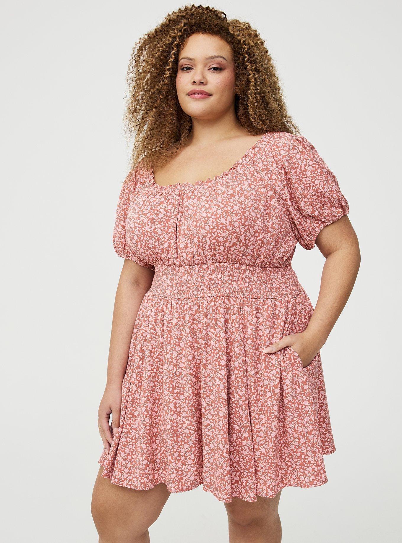 Crinkle Gauze Puff Sleeve Romper, DANIELLE DITSY FLORAL CORAL, alternate