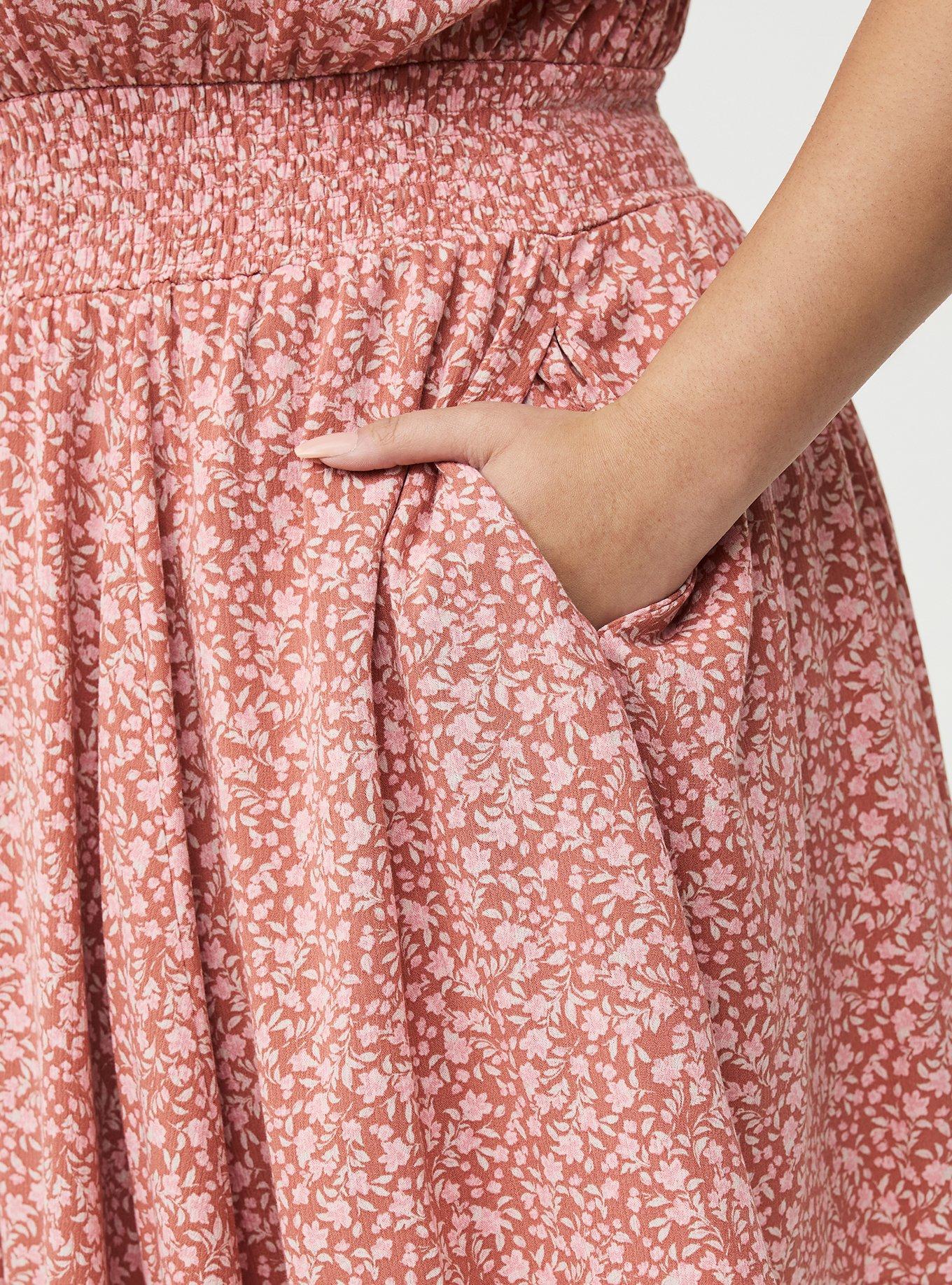 Crinkle Gauze Puff Sleeve Romper, DANIELLE DITSY FLORAL CORAL, alternate