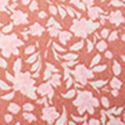 Crinkle Gauze Puff Sleeve Romper, DANIELLE DITSY FLORAL CORAL, swatch