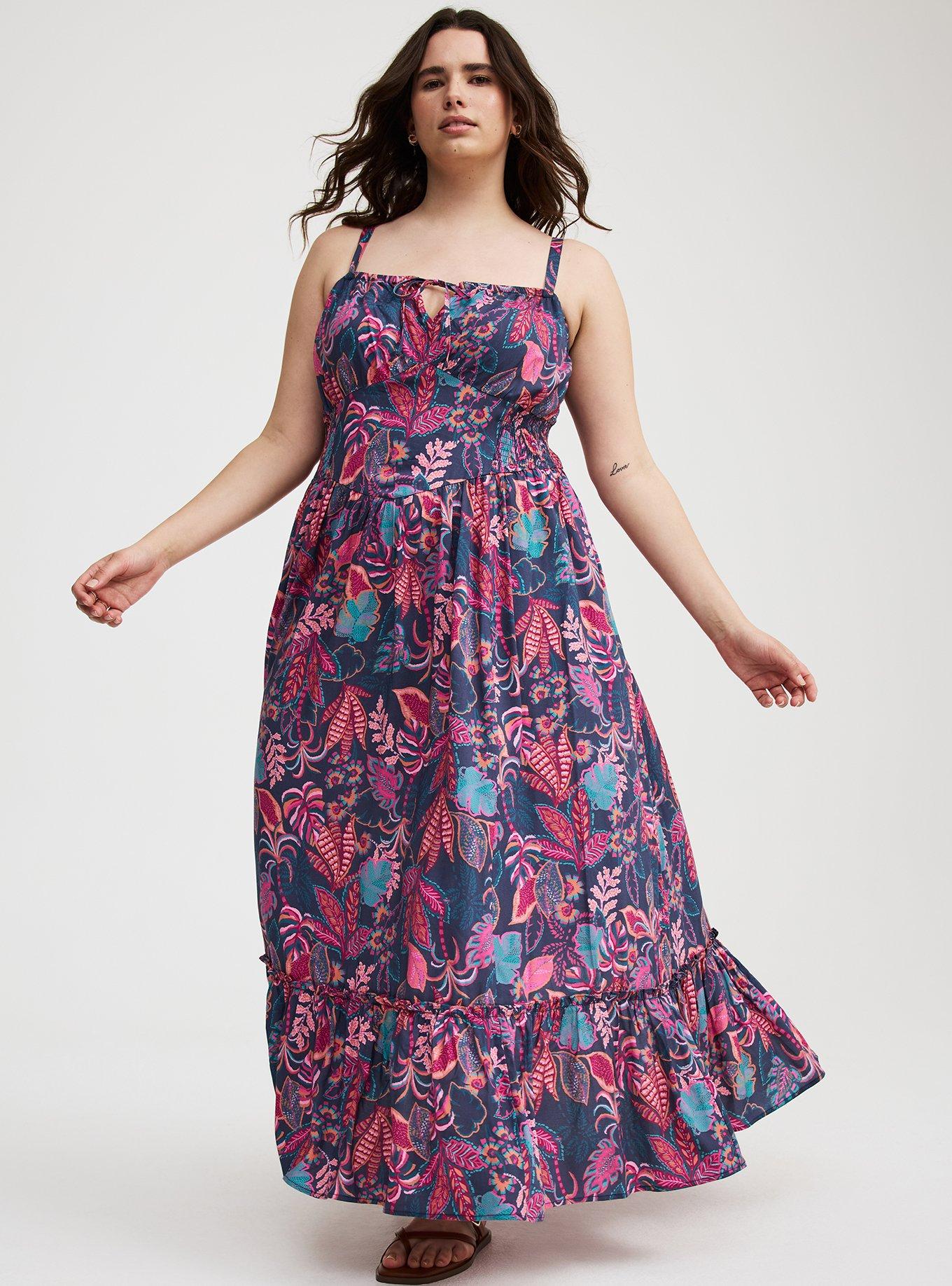 Challis Smocked Maxi Dress