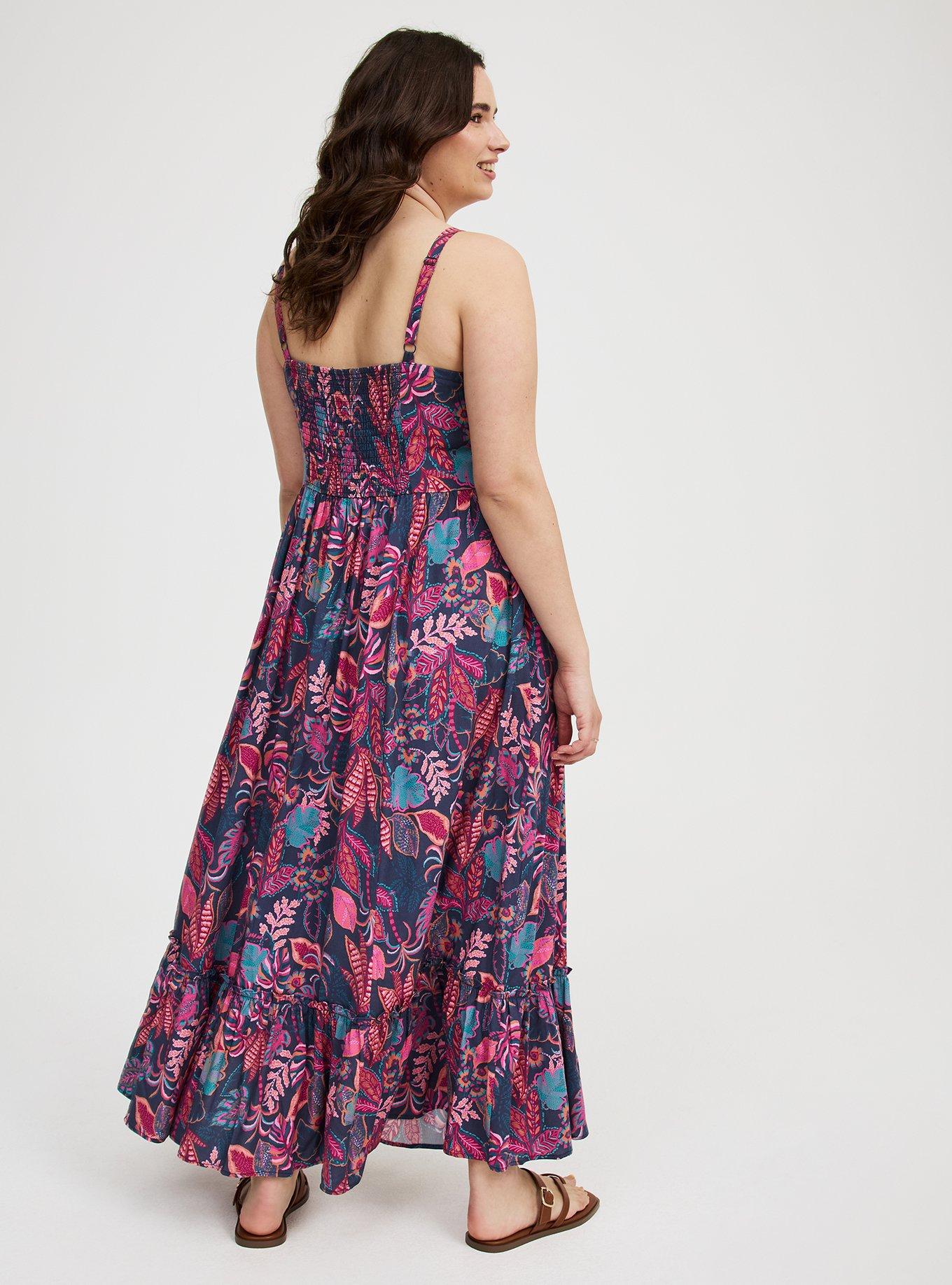 Challis Smocked Maxi Dress