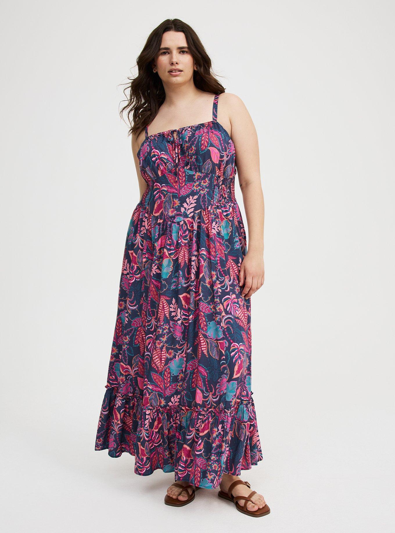 Challis Smocked Maxi Dress