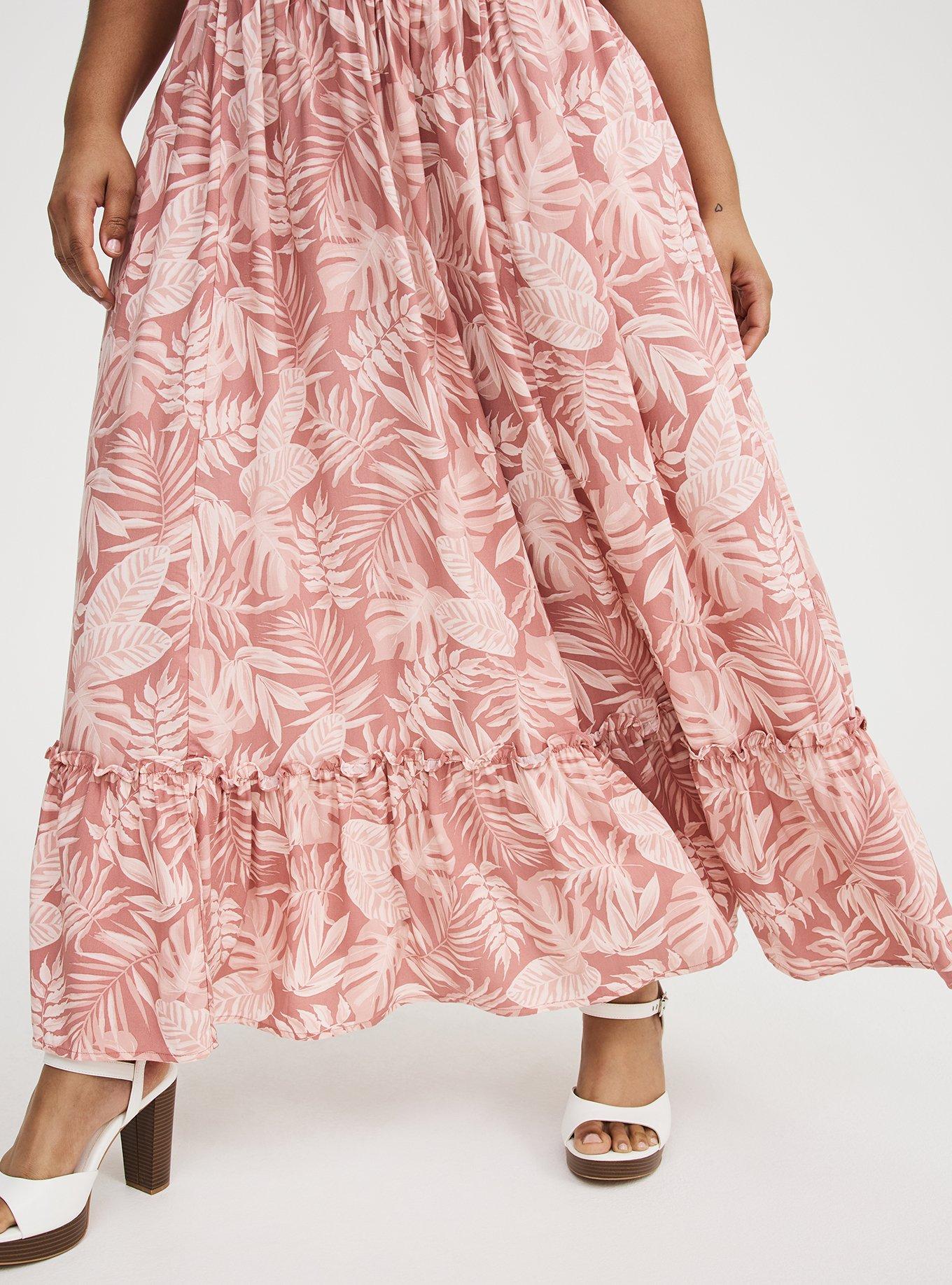 Smocked Detail Maxi Dress, TENAYA TROPICAL PINK, alternate