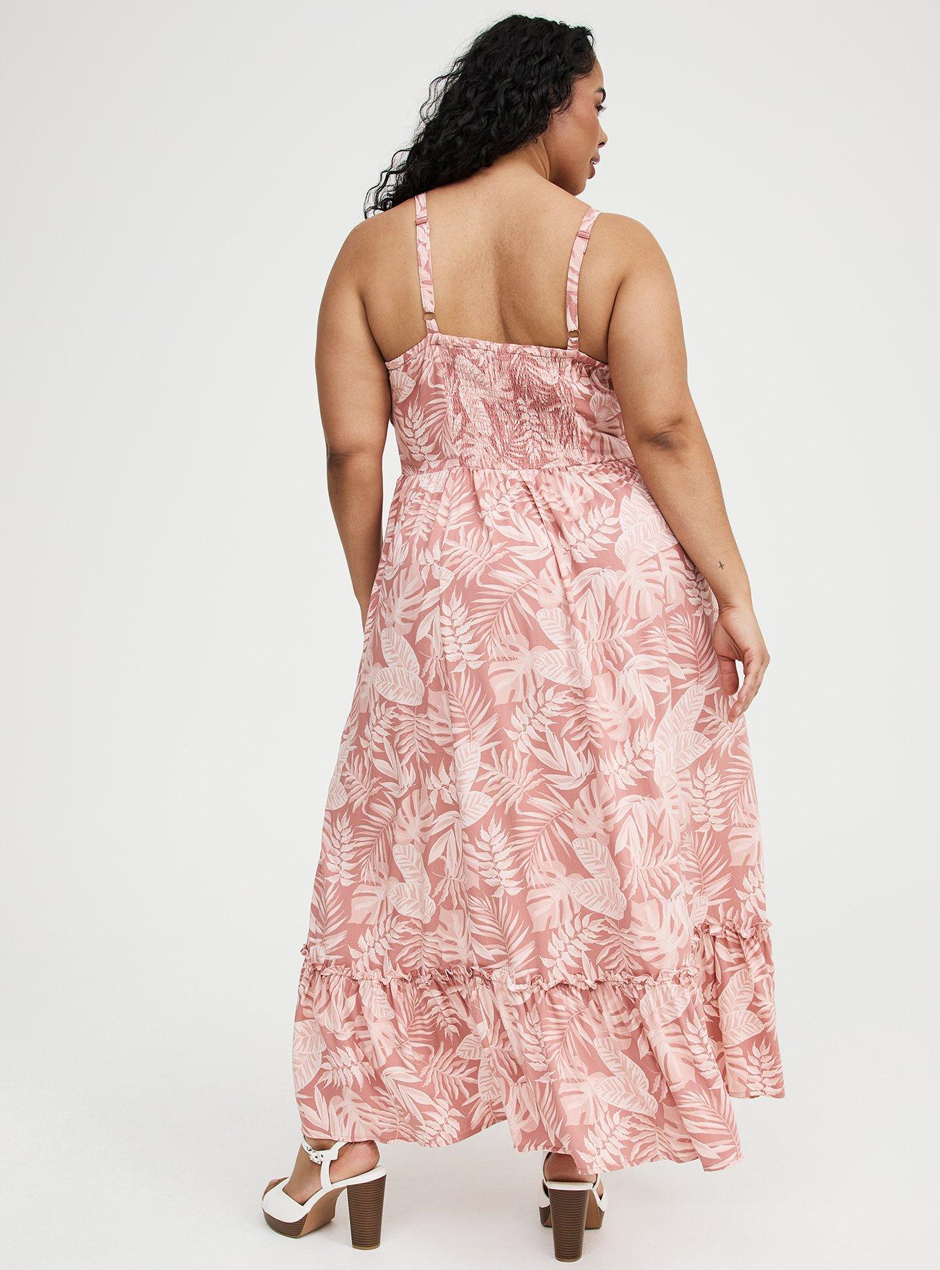 Smocked Detail Maxi Dress, TENAYA TROPICAL PINK, alternate