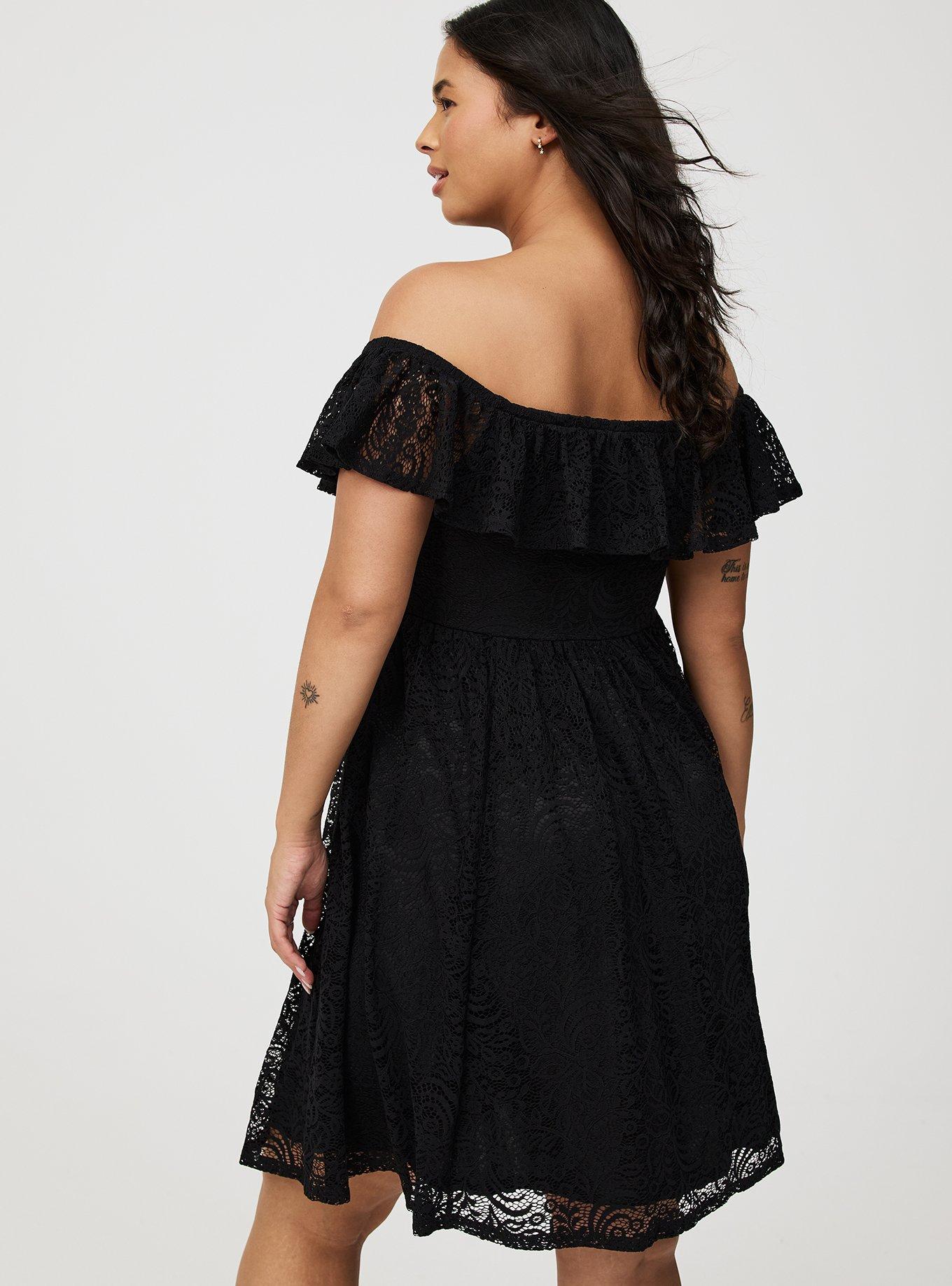 Mini Lace Off-Shoulder Dress