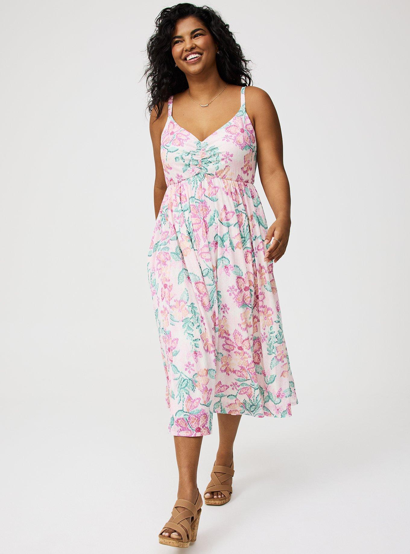 Sleeveless Tie-Back Midi Dress